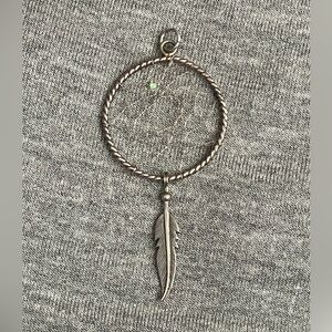 Sterling Silver Native American made Dreamcatcher Pendant/Necklace